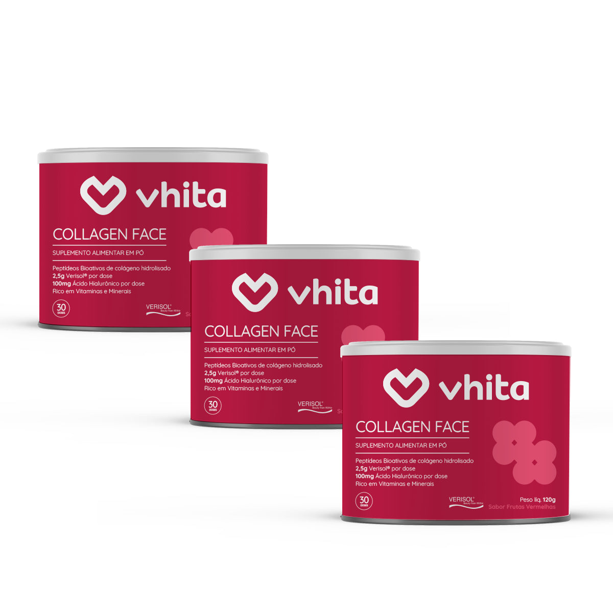 Collagen Face Colágeno Hidrolisado Verisol com Ácido Hialurônico e Vitaminas Antioxidantes