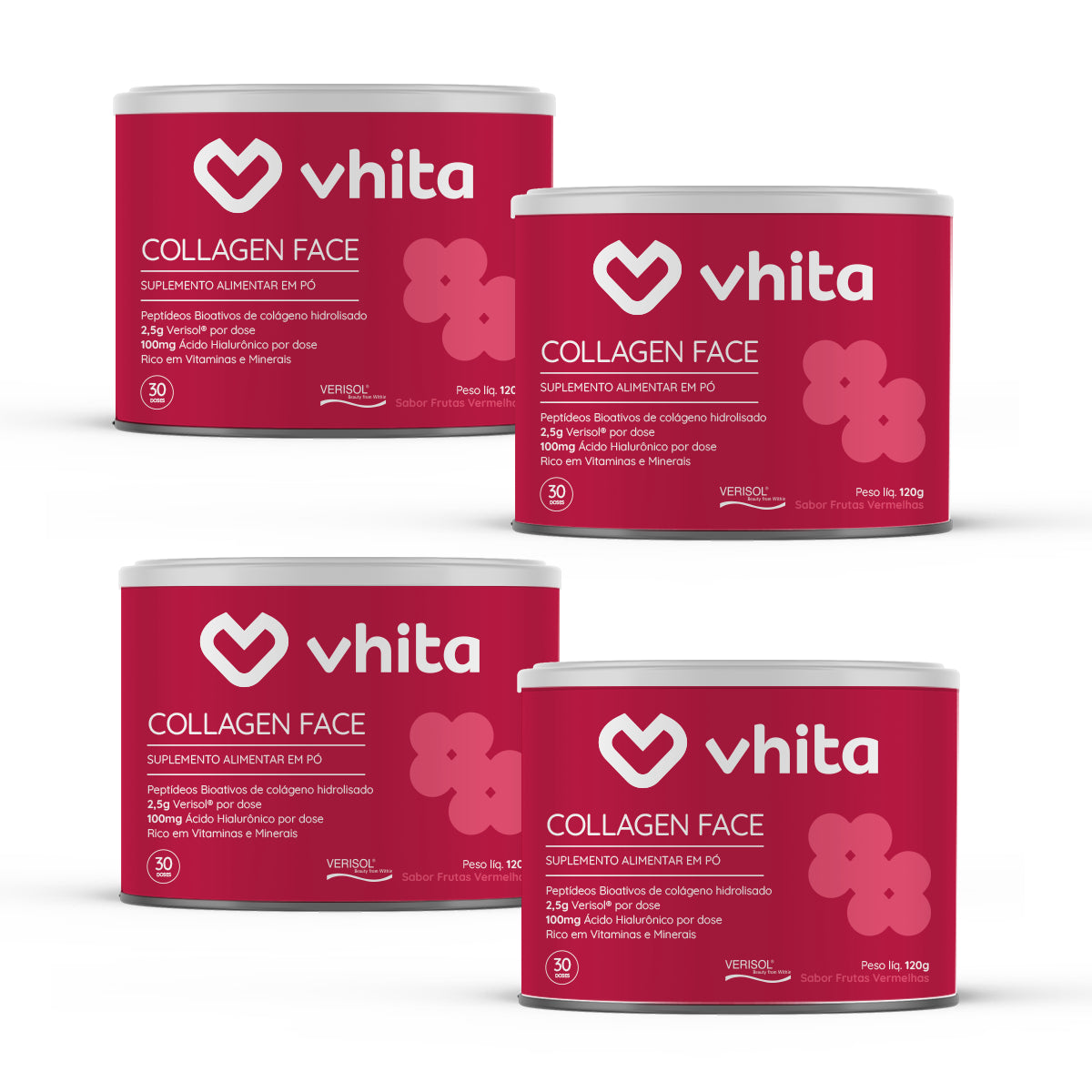 Collagen Face Colágeno Hidrolisado Verisol com Ácido Hialurônico e Vitaminas Antioxidantes