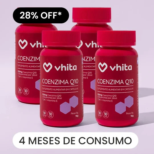 Coenzima Q10 Vhita com 28% de desconto no Novembro Vhita