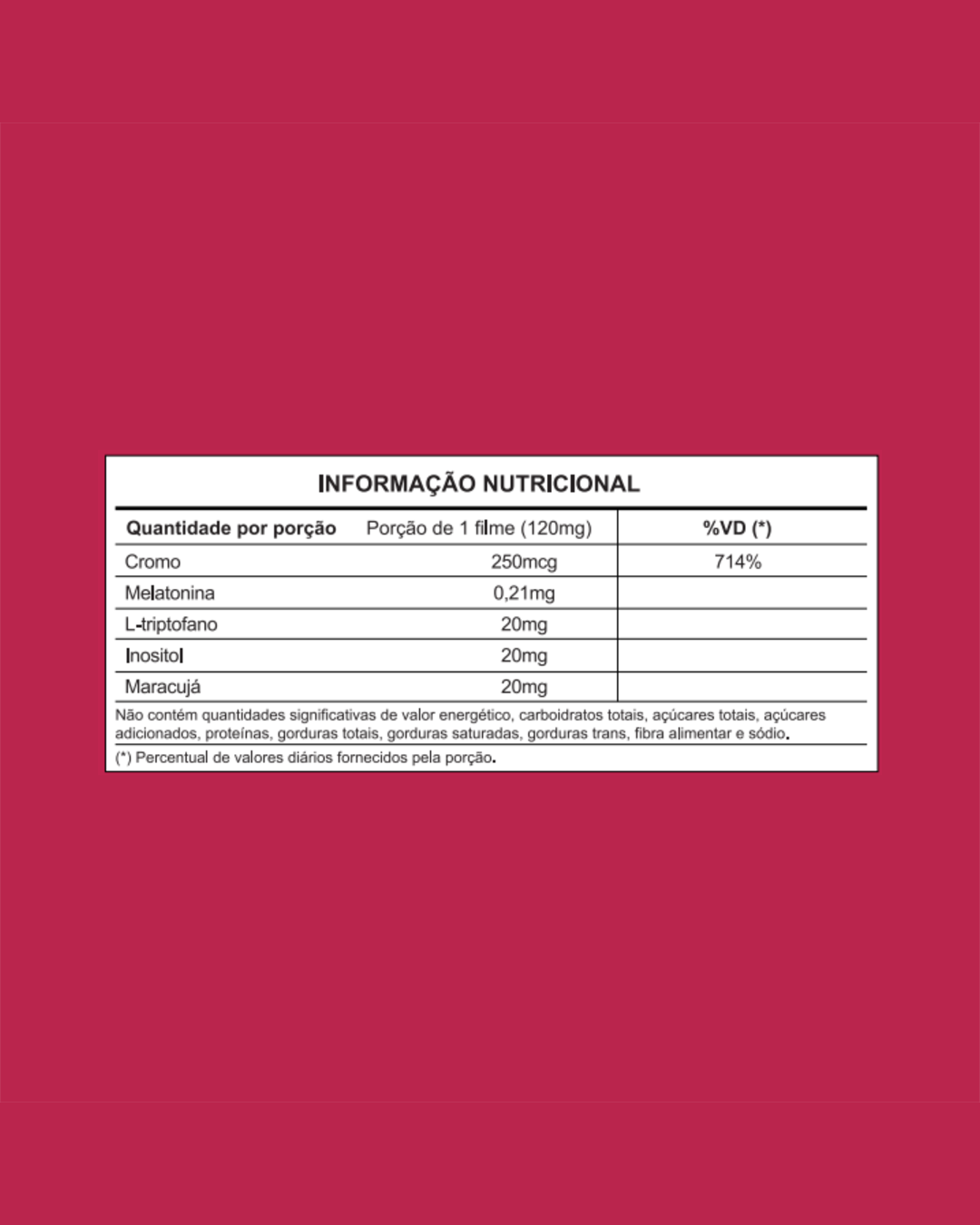 Melatonina Orodispersível Importada 0,21 mg 30 filmes com nanotecnologia