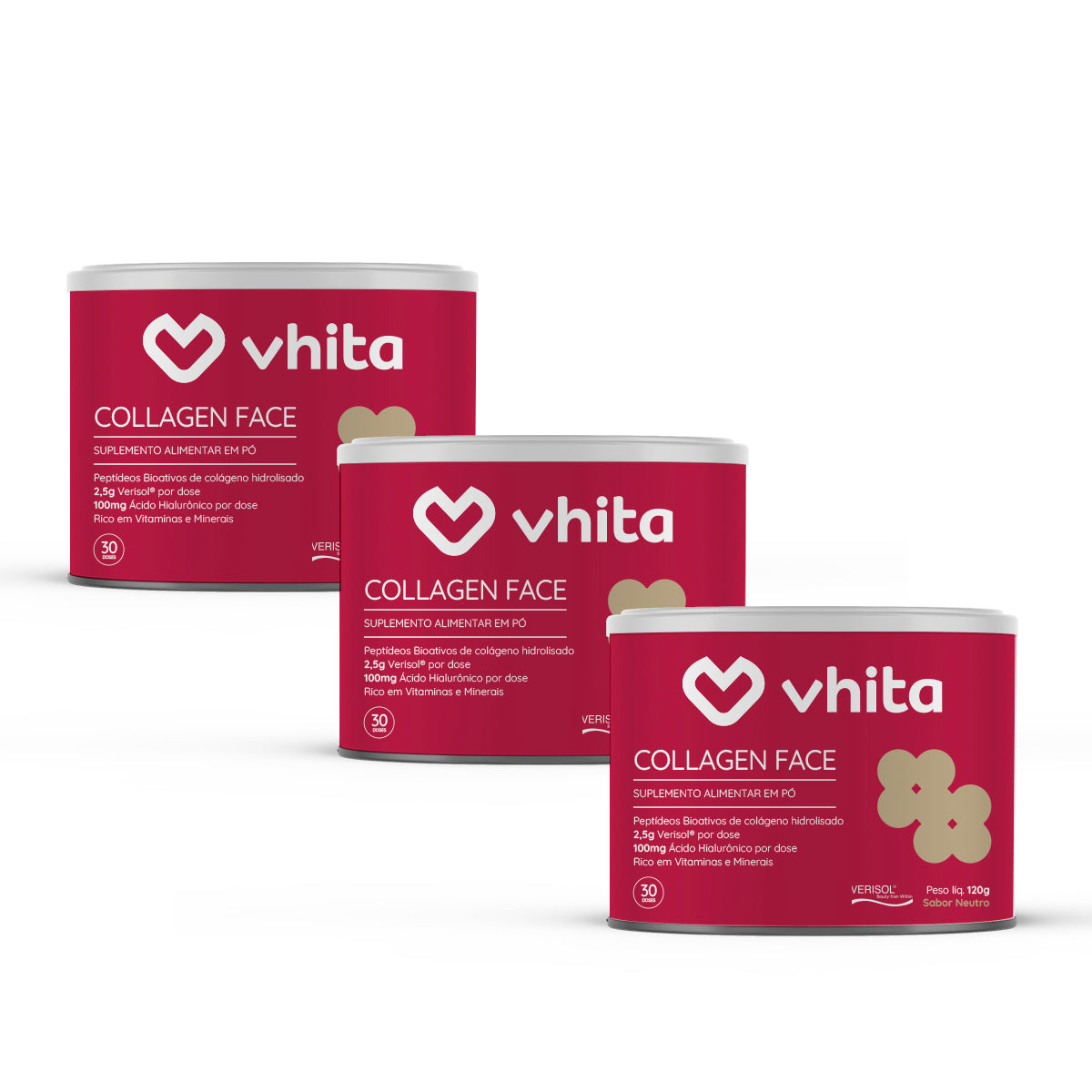 Collagen Face Colágeno Hidrolisado Verisol com Ácido Hialurônico e Vitaminas Antioxidantes