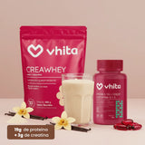 Kit CreaWhey e Ômega 3 em 1