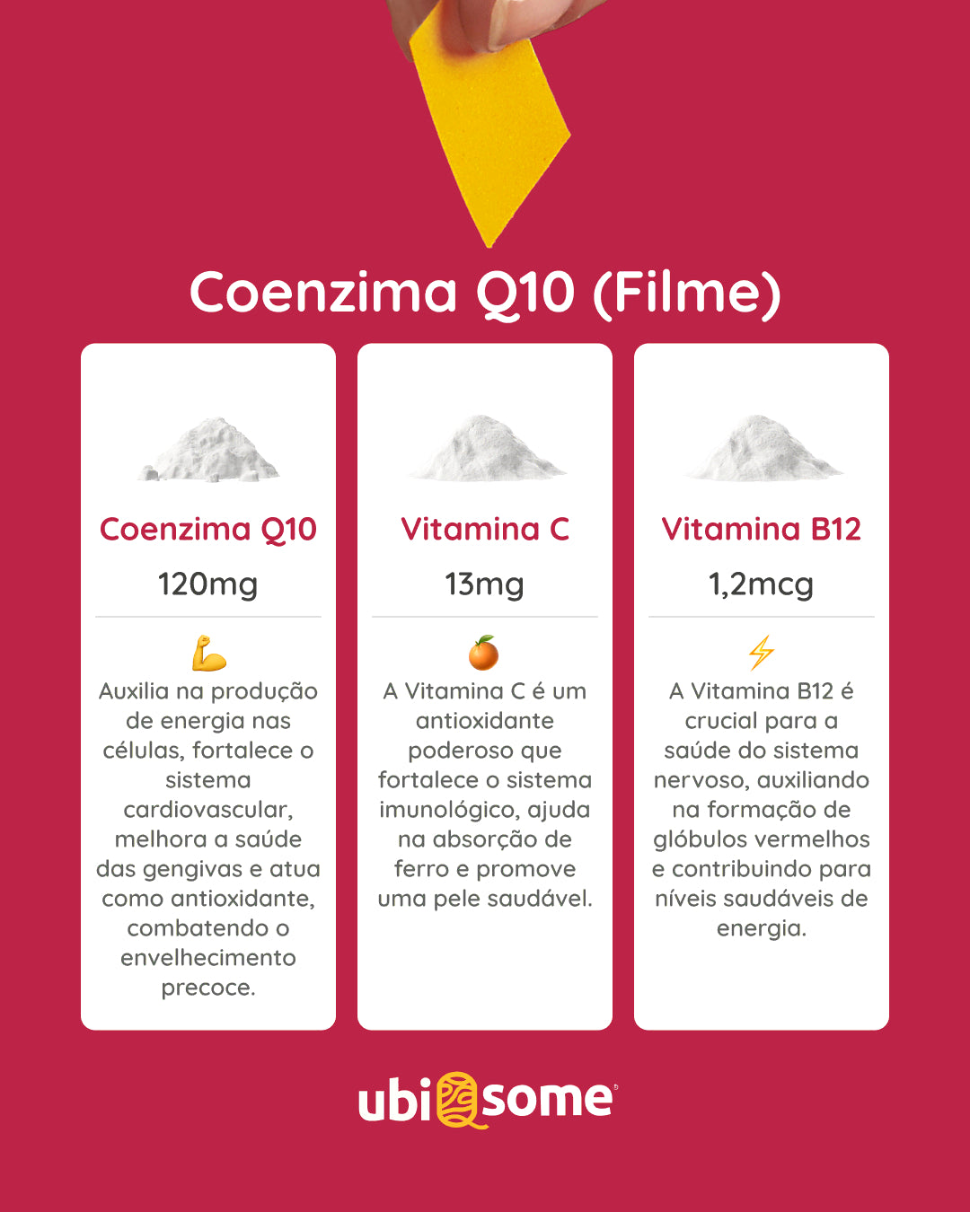 Coenzima Q10 120 mg em cápsulas ou em filme