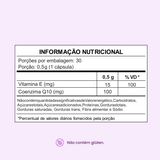 Coenzima Q10 100 mg em cápsulas com Vitamina E