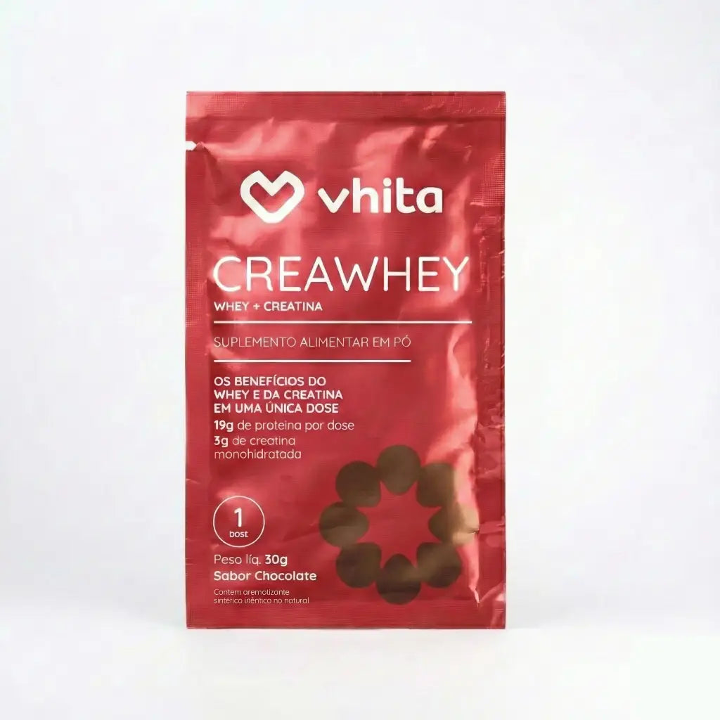 CreaWhey Sachê 30g | 19g de proteína e 3g de creatina por dose (chocolate)