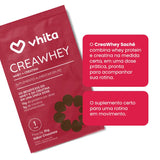 CreaWhey Sachê 30g | 19g de proteína e 3g de creatina por dose (chocolate)