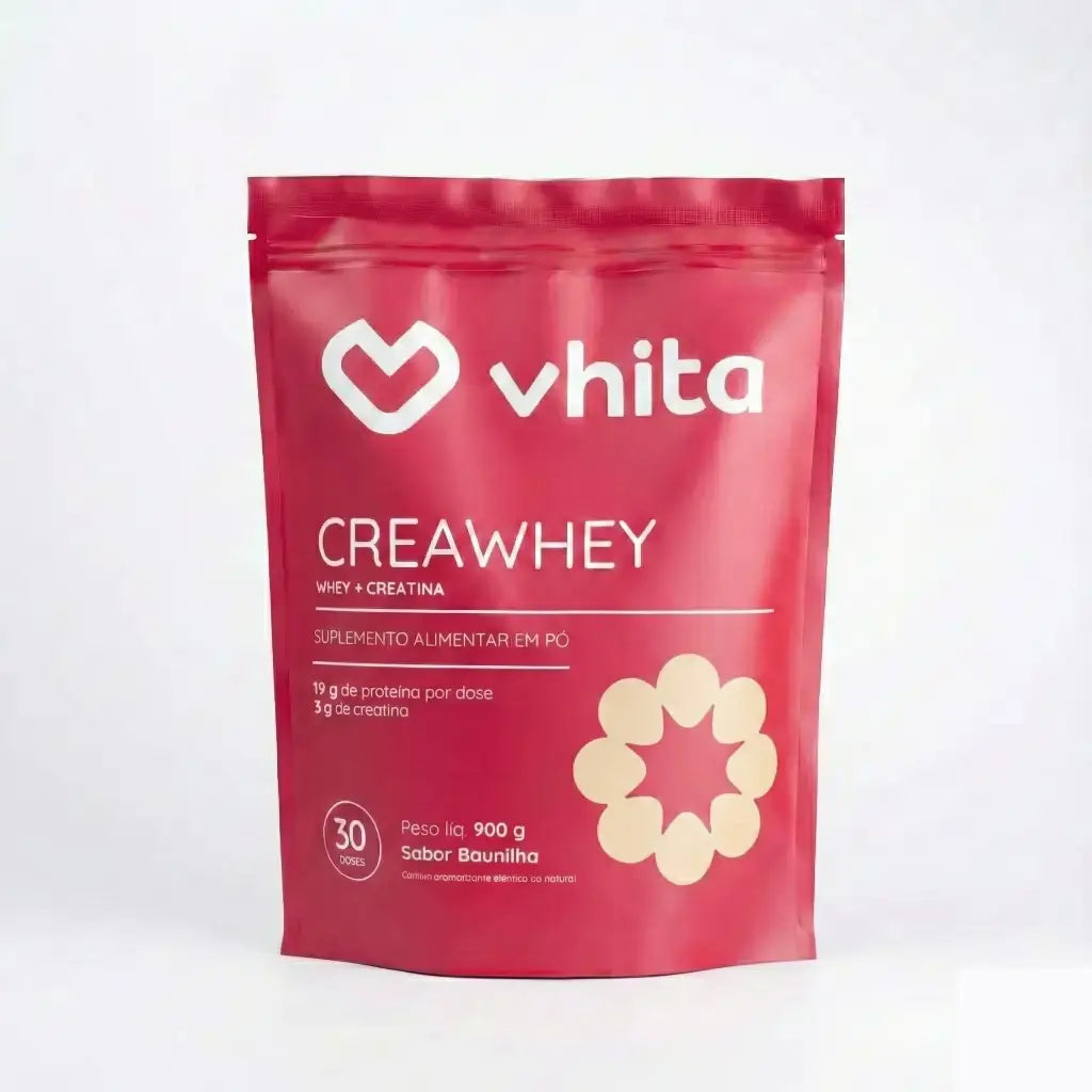 CreaWhey 900g | 19g de proteína e 3g de creatina por dose (baunilha)