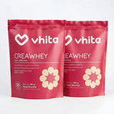CreaWhey | 19g de proteína e 3g de creatina por dose (chocolate ou baunilha)