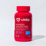 Magnésio Quelato Trio 320mg | Bisglicinato, Dimalato e Taurato com Vitamina B6 (60 Cápsulas)