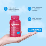 Magnésio Quelato Trio 320mg | Bisglicinato, Dimalato e Taurato com Vitamina B6 (60 Cápsulas)