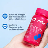 NAC - N-acetil L-cisteína 600 mg com selênio e molibdênio