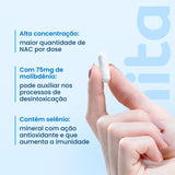 N Acetilcisteína (NAC) 600mg concentrado com selênio e molibdênio