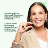 Ômega 3 em 1: Ômega 3 com Coenzima Q10 e Vitaminas D e E