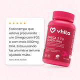 Ômega 3 Super DHA TG 1000mg com EPA 300mg, Vitamina E e selo IFOS