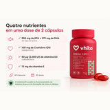 Ômega 3 com Coenzima Q10 + Vitamina D e E: Ômega 3 em 1