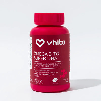 Ômega 3 Super DHA TG 1000mg com EPA 300mg, Vitamina E e selo IFOS
