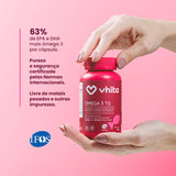 Ômega 3 IFOS TG 1000mg rico em EPA DHA com Vitamina E