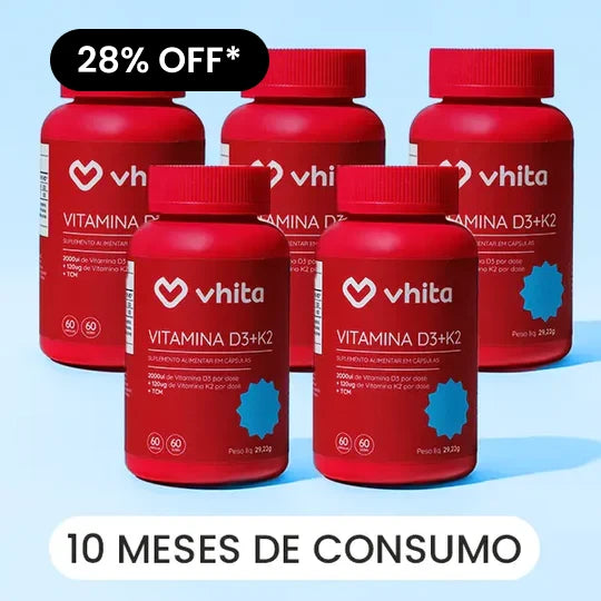 Vitamina D3+K2 Vhita com 28% de desconto no Novembro Vhita
